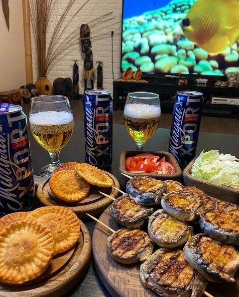 Скумбрия с апельсинами в новой подаче - в виде шашлыков😊